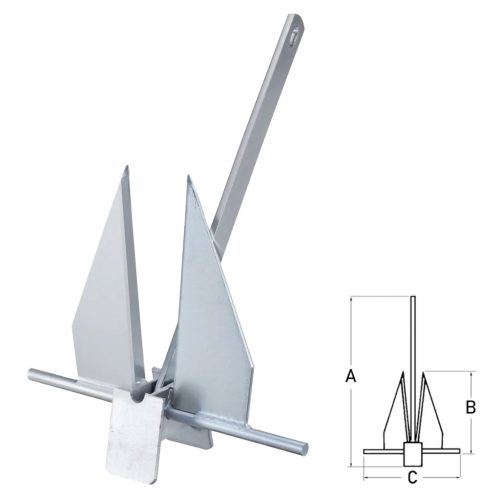 Danforth horgony 15 kg