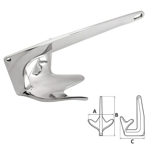 Bruce horgony 20 kg inox