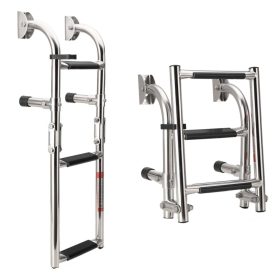 Fürdőlétra felhajtható 80 cm 3 fokos inox