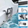 Fürdőlétra felhajtható 80 cm 3 fokos inox