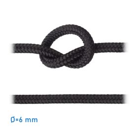 Kötél felúszó fekete 6 mm GLC