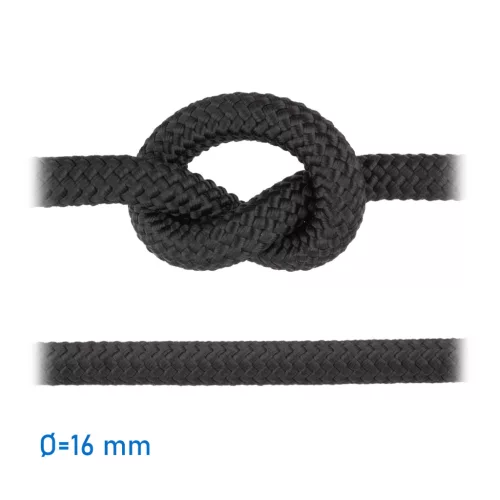 Kötél felúszó fekete 16 mm GLC