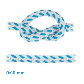 Horgonykötél fehér (kék jelzőszállal) 10 mm GLC