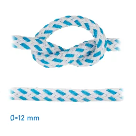 Horgonykötél fehér (kék jelzőszállal) 12 mm GLC