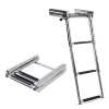 Fürdőlétra platform kitolható 90/22cm 3 fokos inox 