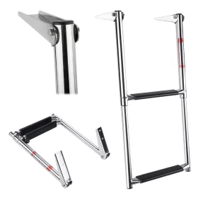   Fürdőlétra platform kitolható „SPIRIT” 60/25 cm 2 fokos inox