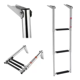   Fürdőlétra platform kitolható „SPIRIT” 87,5/29 cm 3 fokos inox