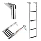 Fürdőlétra platform kitolható „SPIRIT” 115,5/30 cm 4 fokos inox