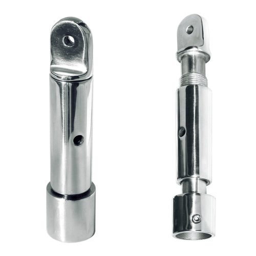 Biminicsővég hosszabbító inox 22 mm