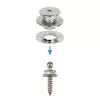 Viharpatent alsó rész fakötésű 12 mm inox LOXX