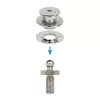Viharpatent alsó rész metrikus 16 mm inox LOXX