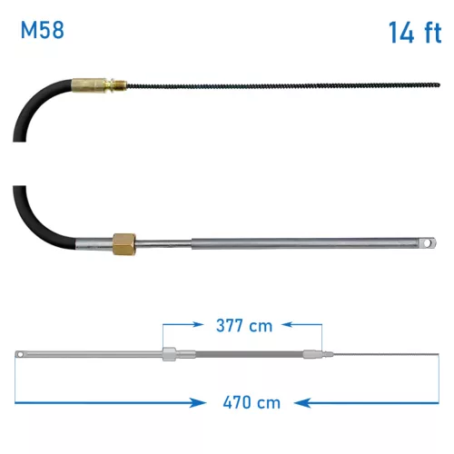 Kormánybovden M58 14 láb ULTRAFLEX