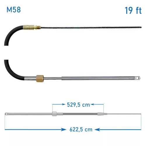 Kormánybovden M58 19 láb ULTRAFLEX