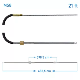 Kormánybovden M58 21 láb ULTRAFLEX