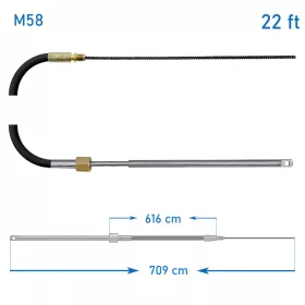 Kormánybovden M58 22 láb ULTRAFLEX