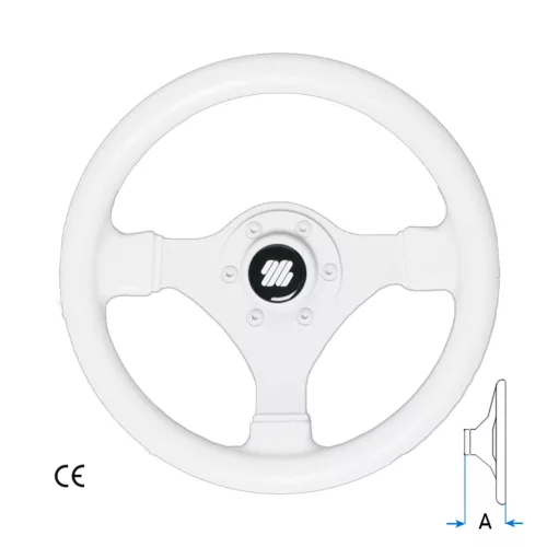 Kormány 3 küllős fehér Ø280 mm V45 ULTRAFELX