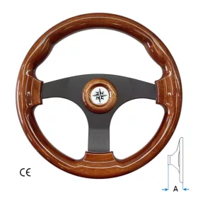 Kormány 3 küllős mahagóni Ø350 mm T15LB SAVORETTI