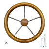 Kormány 5 küllős teak Ø350 mm T5C SAVORETTI