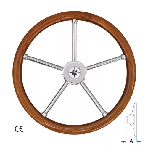 Kormány teak Ø350 mm T6IN SAVORETTI