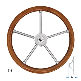 Kormány teak Ø500 mm T6IN SAVORETTI