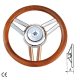 Kormány 3 küllős teak Ø 350 mm GENIUS