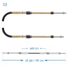 Bovden C2/23láb ULTRAFLEX