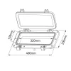 Nyitható ablak 200x400 mm téglalap SEAFLO