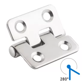 Zsanér 40x40 mm alsó csap inox