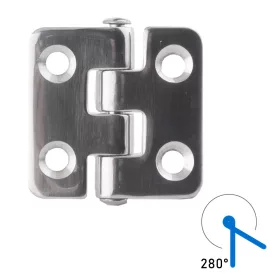 Zsanér 40x40 mm alsó csap inox