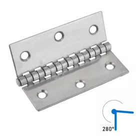 Zsanér 80×60 mm felső csap inox