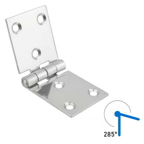 Zsanér 100×40 mm inox