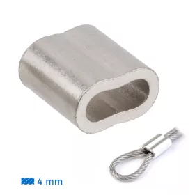 Krimpelő hüvely 4 mm kötélhez