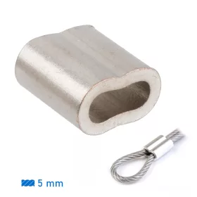 Krimpelő hüvely 5 mm kötélhez