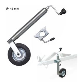 Utánfutó mankókerék bilinccsel 48 mm