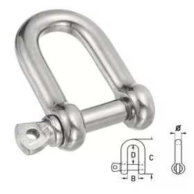 Sekli 'D' 20 mm inox