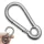Karabiner kötélvezetővel 12/140 mm inox