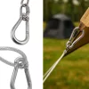 Karabiner kötélvezetővel 13/160 mm inox