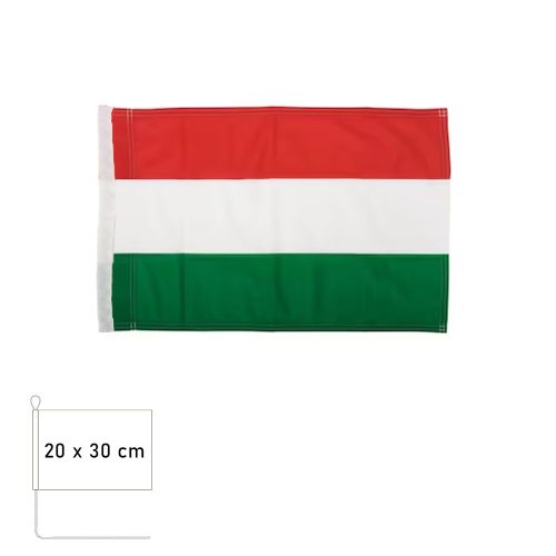 Magyar lobógó 20×30 cm kötözővel - zászló