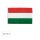 Magyar lobogó 20x30 cm tépőzárral - zászló