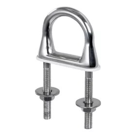 Vonószem talpas M12 U 14x160 mm inox 