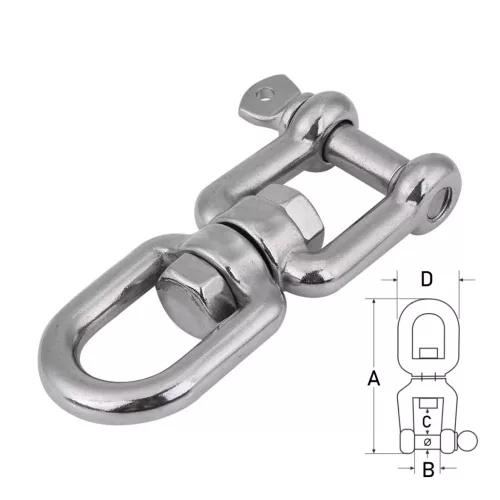 Szemes forgó sekli 8 mm inox
