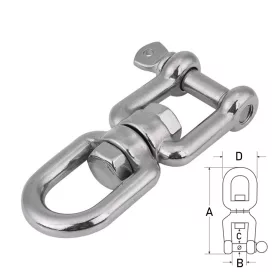 Szemes forgó sekli 16 mm inox