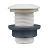 Vízkifolyó cső 52 mm Ø 18 mm fehér átvezető