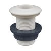 Vízkifolyó cső 52 mm Ø 18 mm fehér átvezető