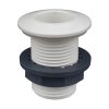 Vízkifolyó cső 56 mm Ø 24 mm fehér átvezető
