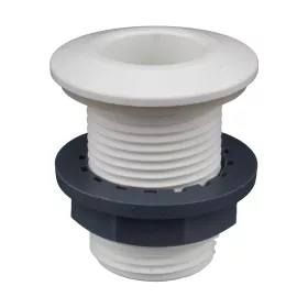 Vízkifolyó/átvezető cső Ø25 mm - 1" fehér