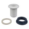 Vízkifolyó cső 56 mm Ø 24 mm fehér átvezető