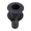 Vízkifolyó cső 93 mm Ø 25 mm fekete csőcsonkkal
