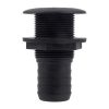 Vízkifolyó cső 93 mm Ø 31 mm fekete csőcsonkkal