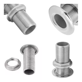 Vízkifolyó átvezető cső Ø34 mm 1"1/4 inox 